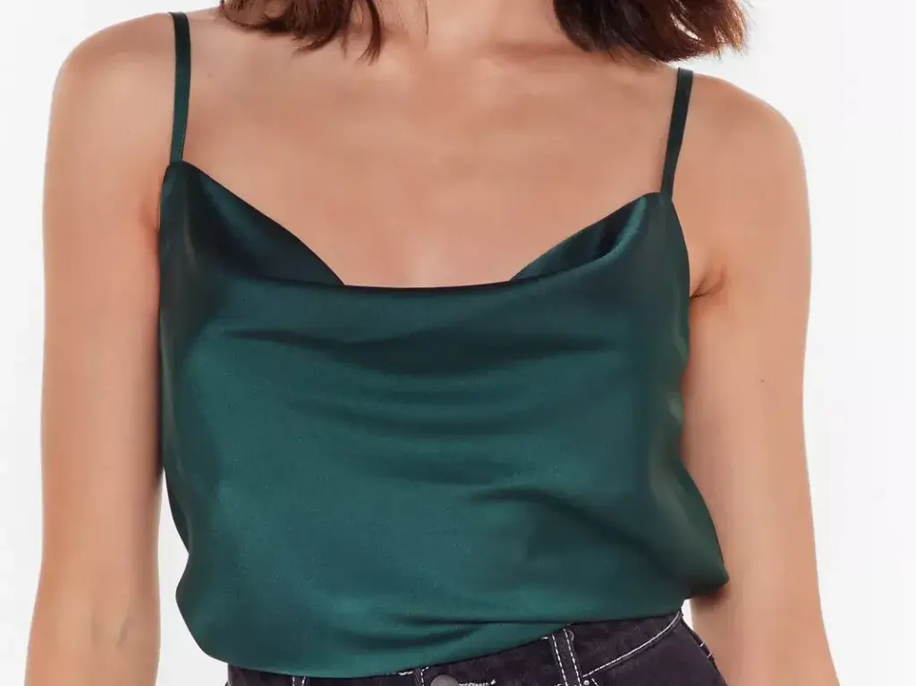 Satin Cowl Neck Camisole