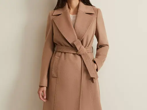 Wool-Blend Trench Coat